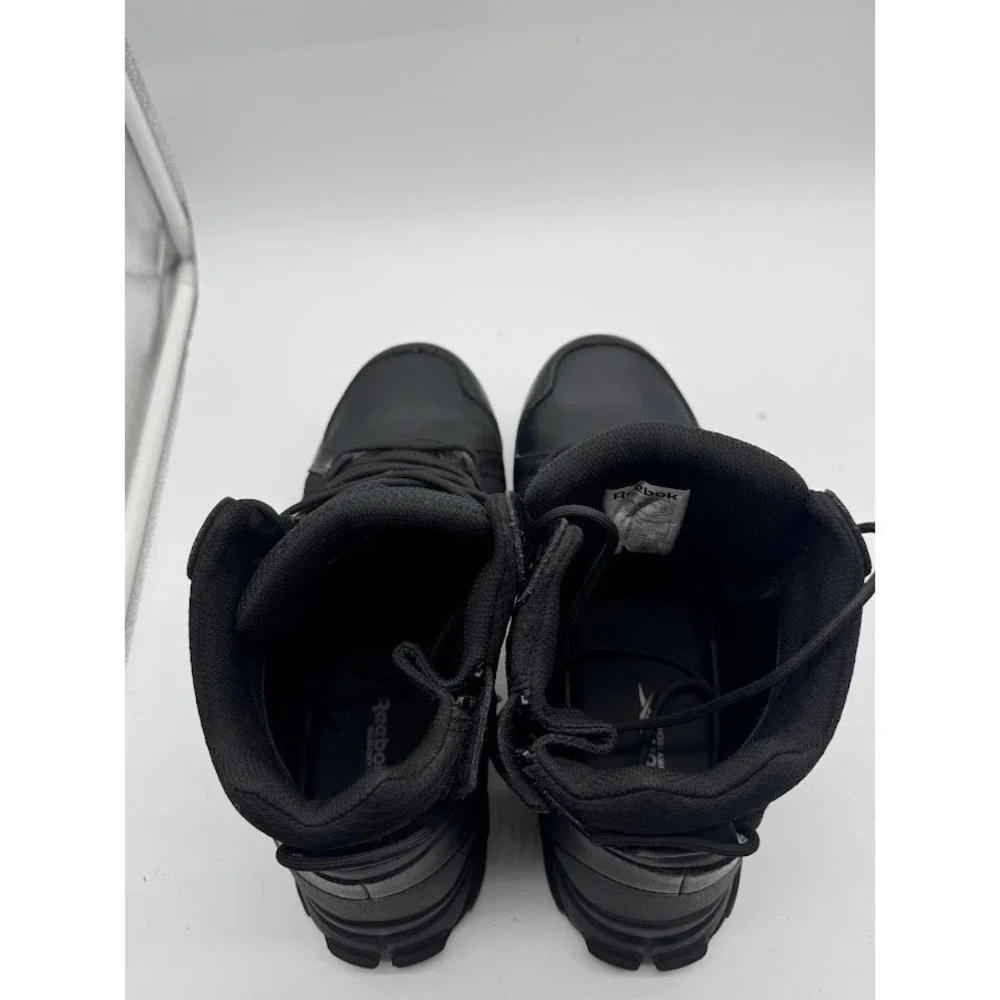 Reebok Men Black Tactical Waterproof Side Zip Duty Boots Size 13 RB8805 Military
